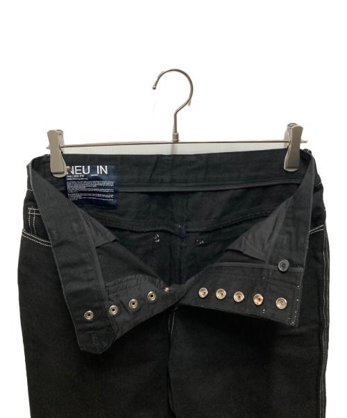 NEU IN（ニューイン）NEU IN (ニューイン) フリンジデニム ブラック サイズ:Ｍの古着・服飾アイテム