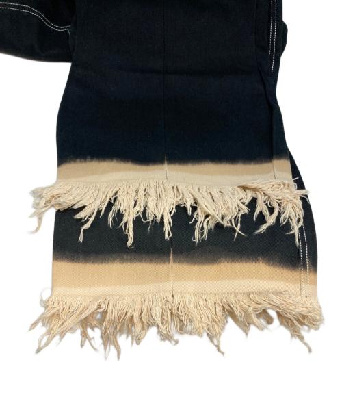 NEU IN（ニューイン）NEU IN (ニューイン) フリンジデニム ブラック サイズ:Ｍの古着・服飾アイテム