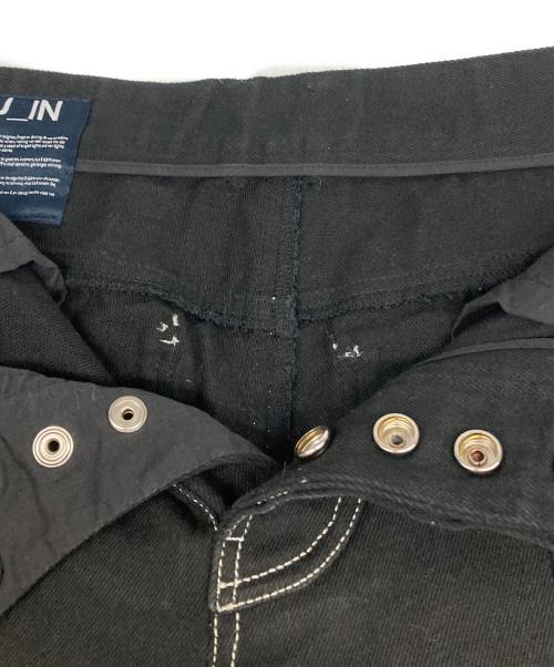 NEU IN（ニューイン）NEU IN (ニューイン) フリンジデニム ブラック サイズ:Ｍの古着・服飾アイテム