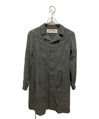 ARTS & SCIENCE グレー リネンコットン ショップコート 3055002323968290_01_8510w.jpeg