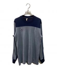 adidas（アディダス）の古着「70sトレフォイルタグセーター」｜ネイビー