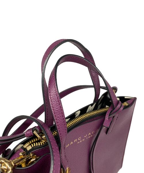 MARC JACOBS（マークジェイコブズ）MARC JACOBS (マークジェイコブズ) THE GRIND MINI TOTE BAG パープルの古着・服飾アイテム