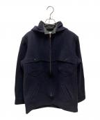 BEMIDJI WOOLEN MILLSベミジウーレンミルズ）の古着「ウールフーデッドジャケット」｜ネイビー