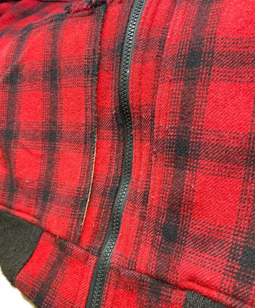 L.L.Bean（エルエルビーン）L.L.Bean (エルエルビーン) 80’ｓチェックウールブルゾン レッド サイズ:Mの古着・服飾アイテム