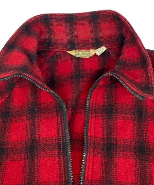 L.L.Bean（エルエルビーン）L.L.Bean (エルエルビーン) 80’ｓチェックウールブルゾン レッド サイズ:Mの古着・服飾アイテム