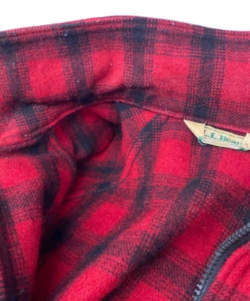 L.L.Bean（エルエルビーン）L.L.Bean (エルエルビーン) 80’ｓチェックウールブルゾン レッド サイズ:Mの古着・服飾アイテム