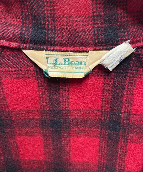 L.L.Bean（エルエルビーン）L.L.Bean (エルエルビーン) 80’ｓチェックウールブルゾン レッド サイズ:Mの古着・服飾アイテム