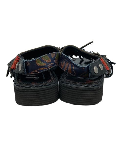 JUCO.（ジュコ）JUCO. (ジュコ) くせっ毛サンダル ブラック サイズ:Ｍの古着・服飾アイテム