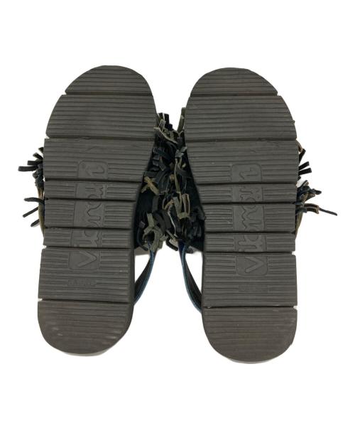 JUCO.（ジュコ）JUCO. (ジュコ) くせっ毛サンダル ブラック サイズ:Ｍの古着・服飾アイテム
