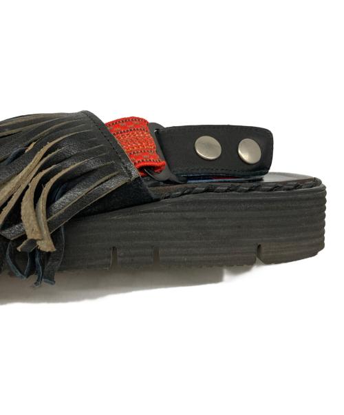 JUCO.（ジュコ）JUCO. (ジュコ) くせっ毛サンダル ブラック サイズ:Ｍの古着・服飾アイテム