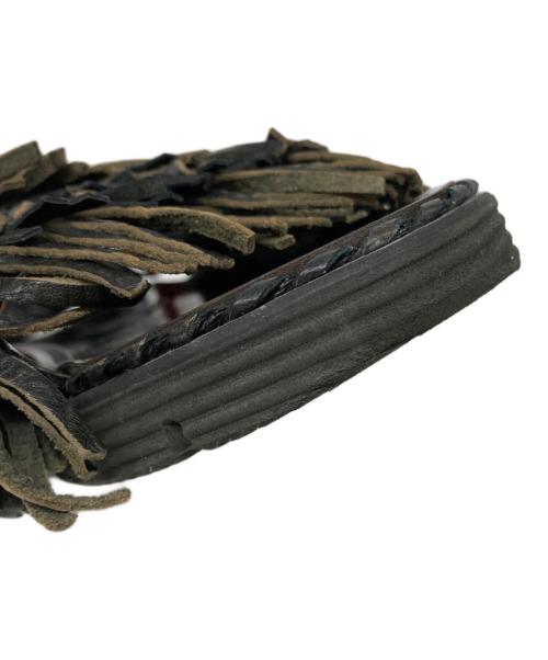 JUCO.（ジュコ）JUCO. (ジュコ) くせっ毛サンダル ブラック サイズ:Ｍの古着・服飾アイテム