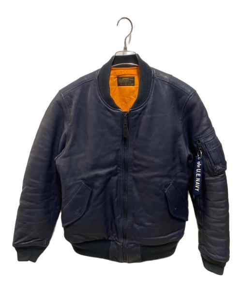 ALPHA（アルファ）ALPHA (アルファ) uniform experiment (ユニフォームエクスペリメント) MA-1ジャケット ネイビー サイズ:XLの古着・服飾アイテム