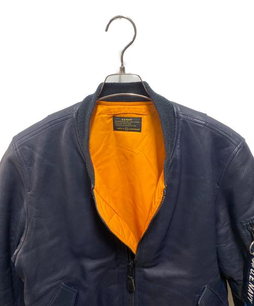 ALPHA（アルファ）ALPHA (アルファ) uniform experiment (ユニフォームエクスペリメント) MA-1ジャケット ネイビー サイズ:XLの古着・服飾アイテム