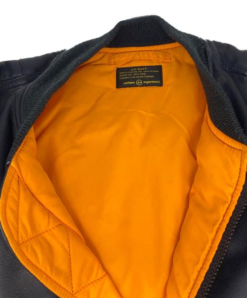 ALPHA（アルファ）ALPHA (アルファ) uniform experiment (ユニフォームエクスペリメント) MA-1ジャケット ネイビー サイズ:XLの古着・服飾アイテム