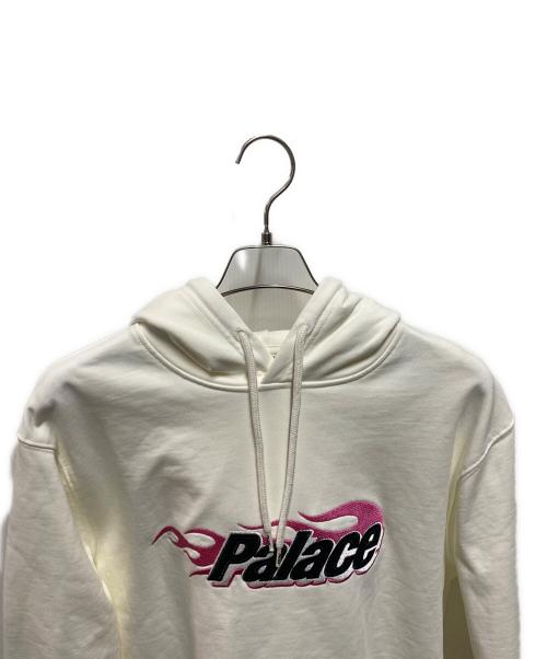 PALACE（パレス）PALACE (パレス) P-Flames Hood ホワイト サイズ:Ｍの古着・服飾アイテム
