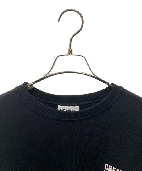 Anchor inc（アンカーインク）Anchor inc (アンカーインク) 25AW CREATIVE DIRECTOR CREW SWEAT ブラック サイズ:XL 未使用品の古着・服飾アイテム
