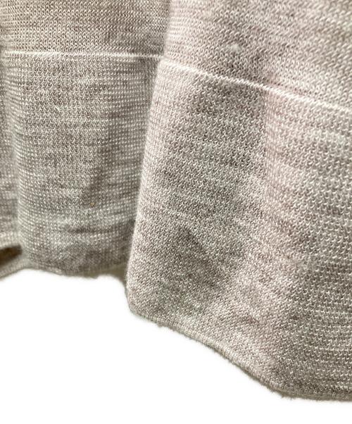 MM6 Maison Margiela（エムエムシックスメゾンマルジェラ）MM6 Maison Margiela (エムエムシックスメゾンマルジェラ) バイカラーロングカーディガン ベージュ×ピンク サイズ:1の古着・服飾アイテム