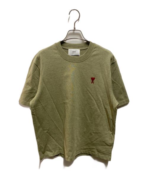 AMI Alexandre Mattiussi（アミアレクサンドルマテュッシ）AMI Alexandre Mattiussi (アミアレクサンドルマテュッシ) ロゴTシャツ グリーン サイズ:XXSの古着・服飾アイテム