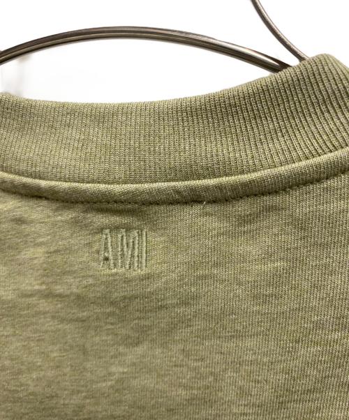 AMI Alexandre Mattiussi（アミアレクサンドルマテュッシ）AMI Alexandre Mattiussi (アミアレクサンドルマテュッシ) ロゴTシャツ グリーン サイズ:XXSの古着・服飾アイテム