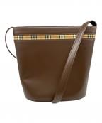 BURBERRYバーバリー）の古着「バケツ型ショルダーバッグ」｜ブラウン