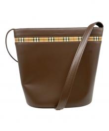BURBERRY（バーバリー）の古着「バケツ型ショルダーバッグ」｜ブラウン