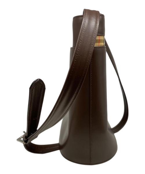 BURBERRY（バーバリー）BURBERRY (バーバリー) バケツ型ショルダーバッグ ブラウンの古着・服飾アイテム