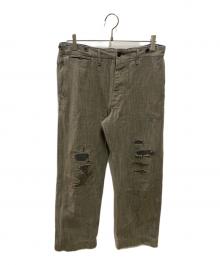 RRL（ダブルアールエル）の古着「25AW ディストレスト ヘリンボーンツイルフィールドパンツ」｜グレー