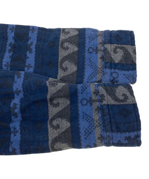 RRL（ダブルアールエル）RRL (ダブルアールエル) 25AW  ダブルフェイスド ジャカード ワークシャツ ネイビー サイズ:Ｍの古着・服飾アイテム