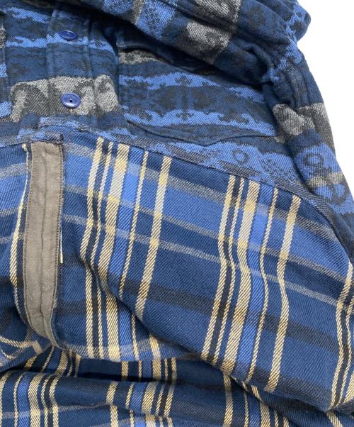 RRL（ダブルアールエル）RRL (ダブルアールエル) 25AW  ダブルフェイスド ジャカード ワークシャツ ネイビー サイズ:Ｍの古着・服飾アイテム