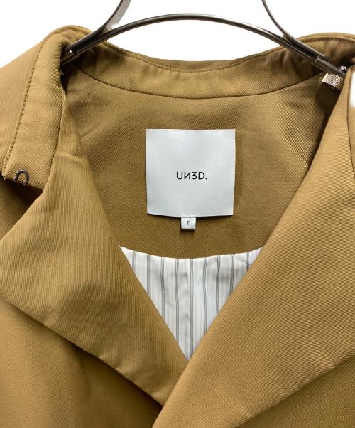 UN3D.（アンスリード）UN3D. (アンスリード) LAYERED POCKET TRENCH CT ブラウン サイズ:Freeの古着・服飾アイテム