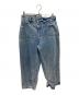 Andequal（アンドコール）の古着「back slit curve denim pants」｜インディゴ