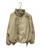 SUPREMEシュプリーム）の古着「Spellout Embroidered Track Jacket」｜ベージュ