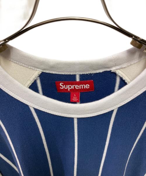 SUPREME（シュプリーム）SUPREME (シュプリーム) Stripe Raglan L/S Top ネイビー サイズ:Lの古着・服飾アイテム