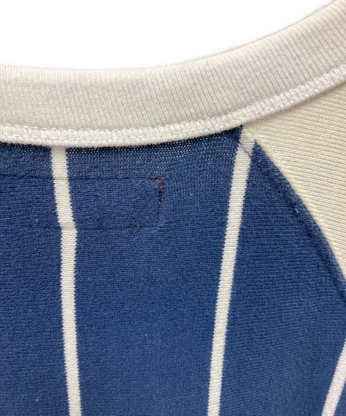 SUPREME（シュプリーム）SUPREME (シュプリーム) Stripe Raglan L/S Top ネイビー サイズ:Lの古着・服飾アイテム