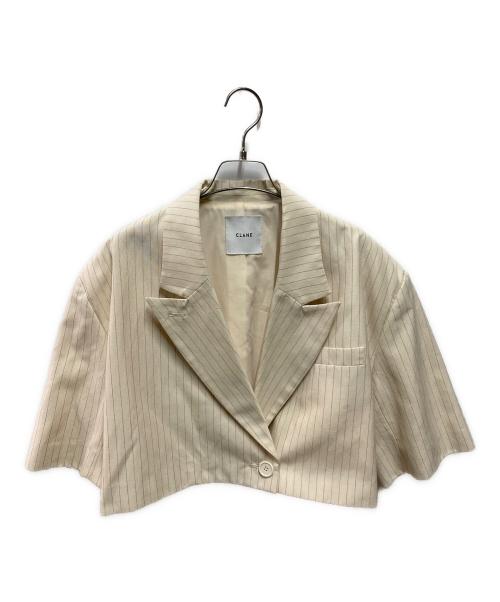 CLANE（クラネ）CLANE (クラネ) CROPPED TAILRED JACKET ベージュ サイズ:1の古着・服飾アイテム