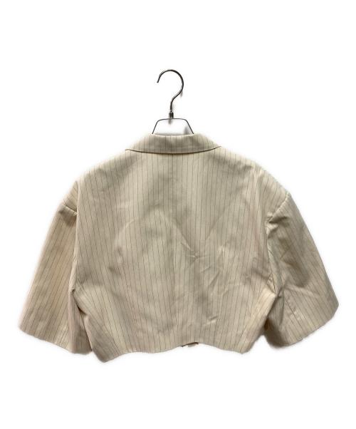 CLANE（クラネ）CLANE (クラネ) CROPPED TAILRED JACKET ベージュ サイズ:1の古着・服飾アイテム