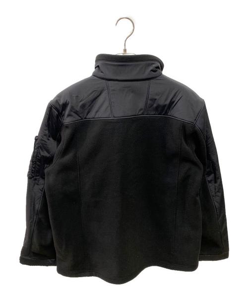 POLO RALPH LAUREN（ポロ・ラルフローレン）POLO RALPH LAUREN (ポロ・ラルフローレン) ナイロン切替フリースジャケット ブラック サイズ:Ｍの古着・服飾アイテム