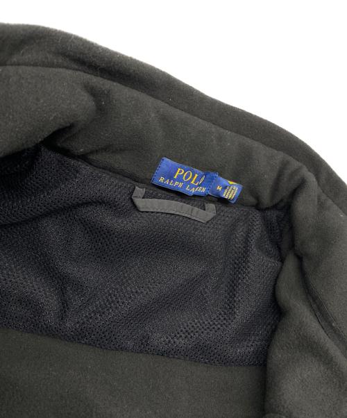 POLO RALPH LAUREN（ポロ・ラルフローレン）POLO RALPH LAUREN (ポロ・ラルフローレン) ナイロン切替フリースジャケット ブラック サイズ:Ｍの古着・服飾アイテム