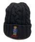 POLO RALPH LAUREN（ポロ・ラルフローレン）の古着「ポロベア刺繍ニット帽」｜ブラック