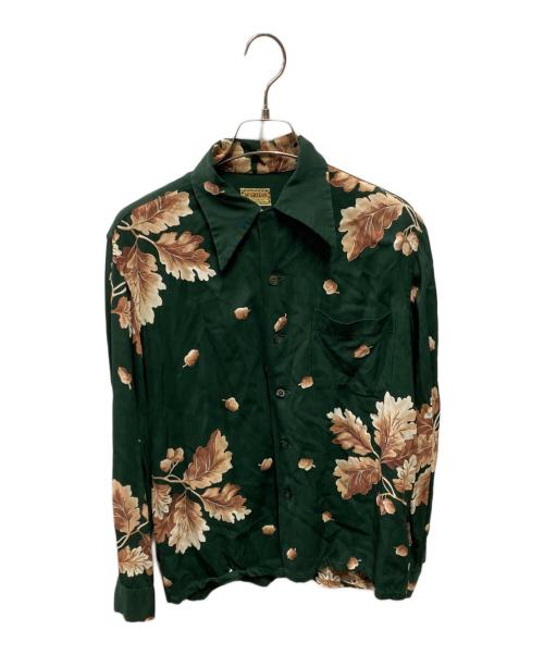 McGREGOR（マックレガー）McGREGOR (マックレガー) 50'sロングスリーブアロハシャツ グリーン サイズ:Ｓの古着・服飾アイテム