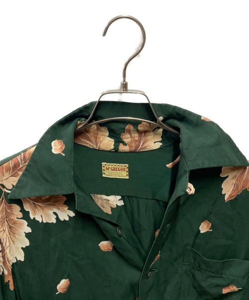 McGREGOR（マックレガー）McGREGOR (マックレガー) 50'sロングスリーブアロハシャツ グリーン サイズ:Ｓの古着・服飾アイテム