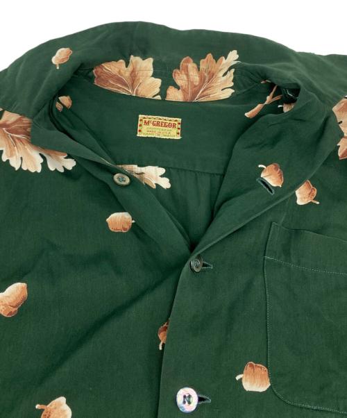 McGREGOR（マックレガー）McGREGOR (マックレガー) 50'sロングスリーブアロハシャツ グリーン サイズ:Ｓの古着・服飾アイテム