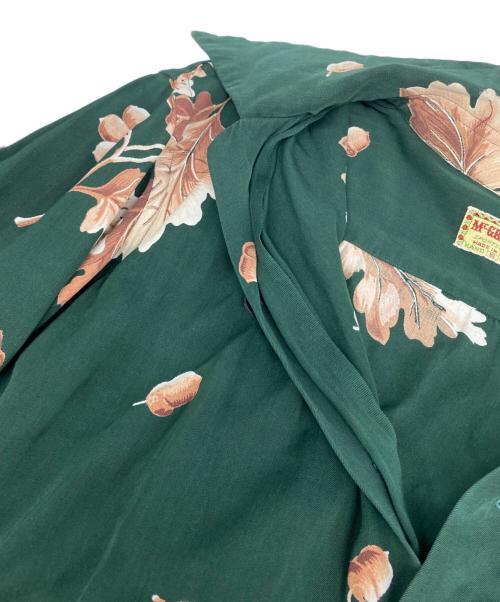 McGREGOR（マックレガー）McGREGOR (マックレガー) 50'sロングスリーブアロハシャツ グリーン サイズ:Ｓの古着・服飾アイテム