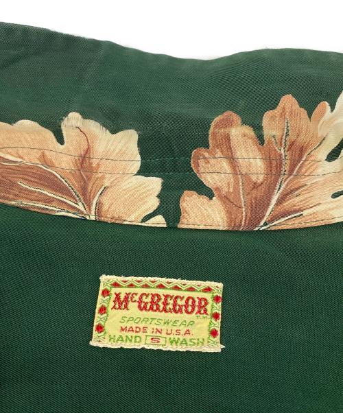 McGREGOR（マックレガー）McGREGOR (マックレガー) 50'sロングスリーブアロハシャツ グリーン サイズ:Ｓの古着・服飾アイテム
