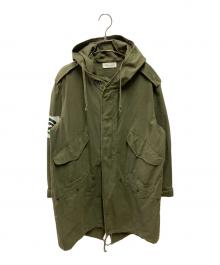 FAITH CONNEXION（フェイスコネクション）の古着「ペイントモッズコート」｜オリーブ