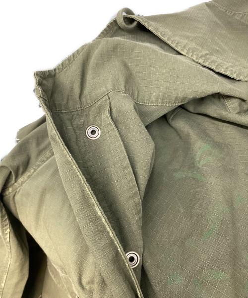 FAITH CONNEXION（フェイスコネクション）FAITH CONNEXION (フェイスコネクション) ペイントモッズコート オリーブ サイズ:Ｍの古着・服飾アイテム
