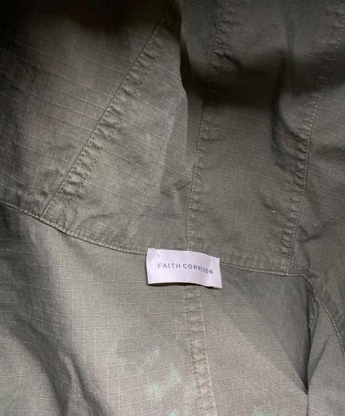 FAITH CONNEXION（フェイスコネクション）FAITH CONNEXION (フェイスコネクション) ペイントモッズコート オリーブ サイズ:Ｍの古着・服飾アイテム