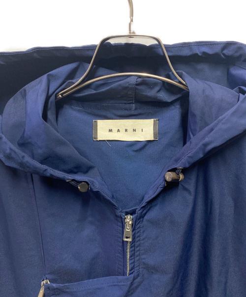 MARNI（マルニ）MARNI (マルニ) フーデッドコート ネイビー サイズ:Ｌの古着・服飾アイテム