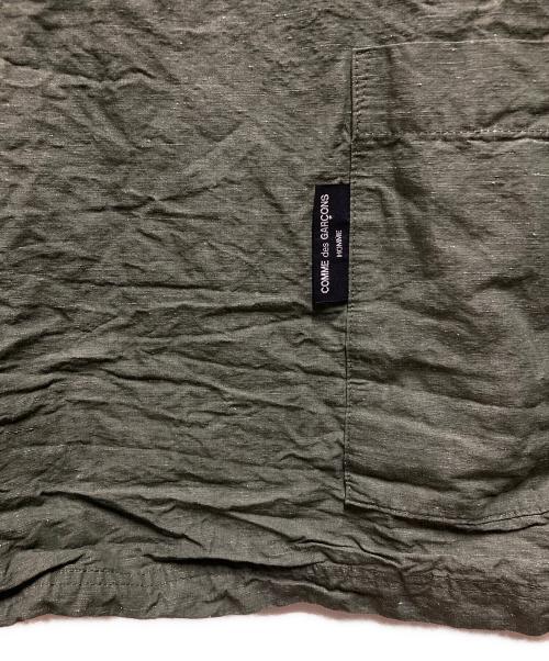 COMME des GARCONS HOMME（コムデギャルソン オム）COMME des GARCONS HOMME (コムデギャルソン オム) HOMME プリント オーバーサイズ 綿度詰 天竺 Tシャツ グリーン サイズ:Ｌの古着・服飾アイテム