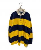 POLO RALPH LAURENポロ・ラルフローレン）の古着「ラガーシャツ」｜ネイビー×イエロー